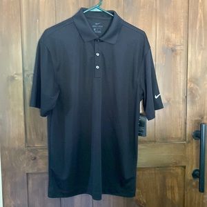 E750 Black Nike Men's Dry fit shirt golf polo Sz. M or L Available